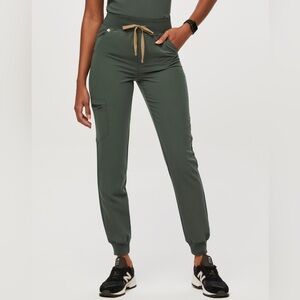 *NWT* FIGS ZAMORA High Waisted Jogger Scrub Pants MOSS size SP